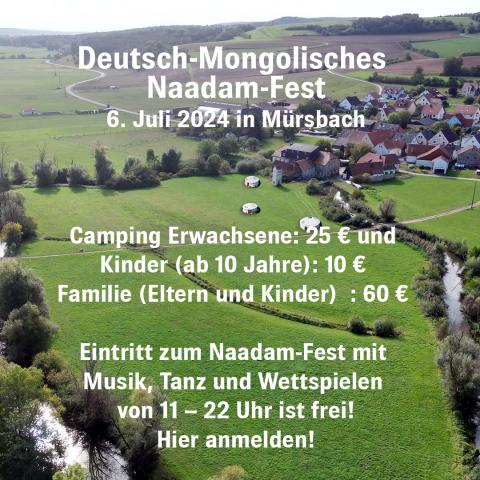 Anmeldung Camping Deutsch-Mongolisches Naadam-Fest